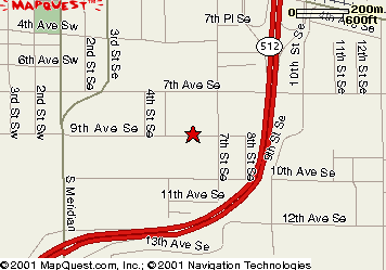 Map to Puyallup Foursquare